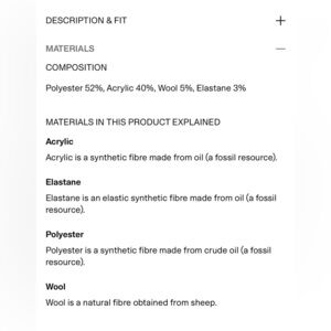 NWT H&M Beaded Collar Knitted Top Wool blend in Gray , size M